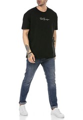 Redbridge Men’s T-Shirt Oversized Wide Cut Basic Signature Front Logo