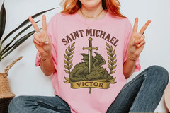 Saint Michael Shirt Catholic St Michael the Archangel TShirt Gift for Men Women