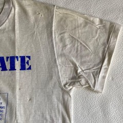 60s-70s BVD Vintage Watergate University Print T-Shirt White M