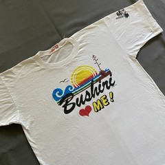 Vintage 1990s Bushiri Beach Resort Aruba T Shirt Adult Size Medium White 90s