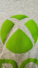 Official Xbox T-Shirt Mens Large Gray Green Logo Ripple Junction Gaming Tee S