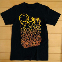 Nirvana Many Smiles Smiley Face Black Unisex T-shirt Size S-5XL