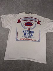 Senior Week t-shirt 1996 Myrtle Beach Xl Vintage *spots Shown Wasted