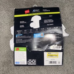 Hanes Men 2 Pack Tagless X-Temp All day Performance T-Shirts Size Small White