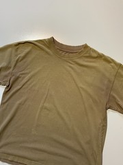 Allsaints Kyan Vintage Wash Organic Cotton Ribbed Collar S/S Crewneck T-Shirt SM