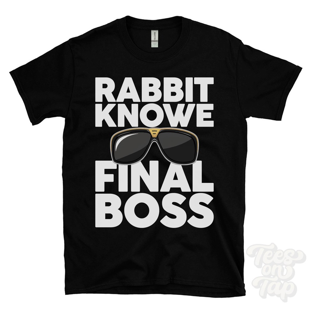 RABBIT KNOWE FINAL BOSS T-SHIRT funny xmas gift rothbury northumberland england