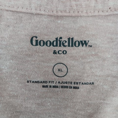 Goodfellow Shirt Men Size XL Salmon Long Sleeve Round Neck Lightweight Pocket