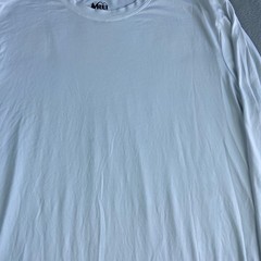 REI Co-op Mens XL Tall Long Sleeve Performance Shirt White Crew Neck Activewear