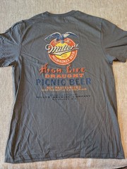 Licensed Miller High Life Beer Men’s Comfortable Tagless Short Sleeve Size M