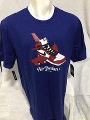 Nike Air Jordan Retro 1 OG FIRST IN FLIGHT CHICAGO J’s Blue Men’s T-Shirt L,XL