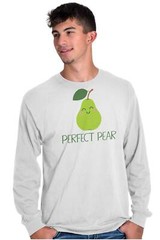 Fruit Humor Cute Funny Pun His Hers Couples Long Sleeve Tshirt for Men or Women