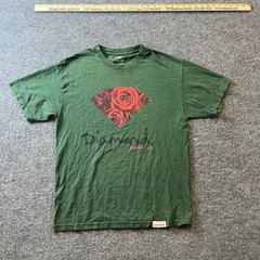 Diamond Supply Co T-Shirt Mens Size L Green Rose Diamond Graphic Skate