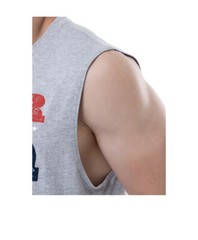Way To Celebrate Men’s Gray Americana Graphic Beer BBQ United Muscle Tank Top
