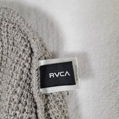 RVCA Unisex Knit Beanie Heather Gray One Size Slouchy Warm Comfort Casual