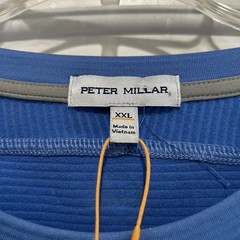 Peter Millar Beaumont Performance Crew Neck Long Sleeve Pullover Blue