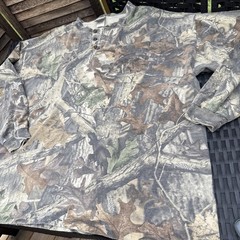 Jerzees Outdoors Mens 2x Mossy Oak Break Up Camo Long Sleeve Tee W/Pocket