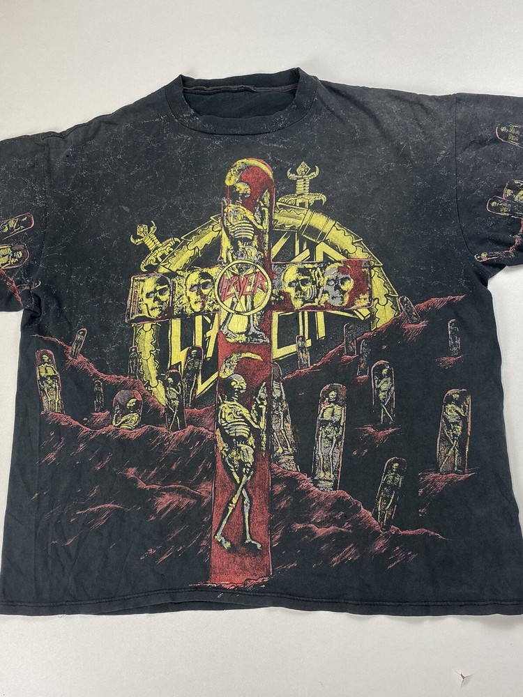 Vintage Brokum Slayer Seasons In The Abyss AOP Band Tee