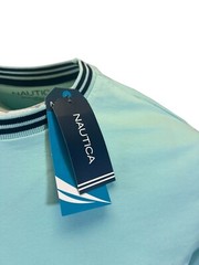 Nautica Men’s T-Shirt Performance Short Sleeve Sea Green (S16) + Sea Blue (S17)