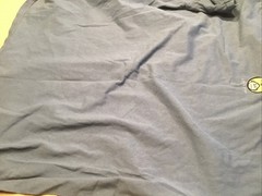 Life Is Crap Large Blue Tee Shirt Fishing Adventure .