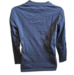 Andres Velasco Mens L Long Sleeve Graphic V-Neck Gray Y2K Clubwear Retro 90s