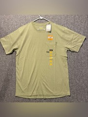 Ariat Rebar Work Pocket Tee Mens Medium Green Wicking Venttek 360 Shield NWT
