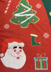 Costume Agent Men’s Christmas Fake Front Shirt Made In USA Long Sleeve Large