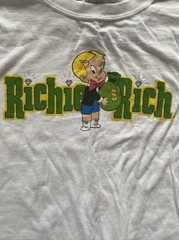 Richie Rich Money Bag Diamonds White S/S T-Shirt Men’s Large