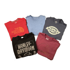 MIXED LOT OF 5 Men’s M T-Shirts H Davidson/Carhartt/N Face/Dickies/T Matthew
