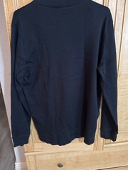 Lands End Men’s Medium Black Long Sleeve Crew Neck Shirt 20Wx28L