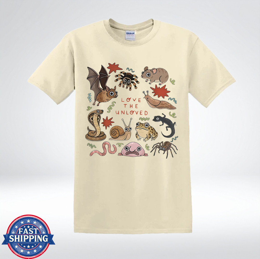 Love the Unloved Cute Creepy Critters Animal Lover Graphic T-Shirt