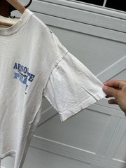Vintage Absolute Peace Hippy Single Stitch White T Shirt Mens XL