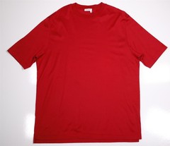 Pal Zileri Deep Red Cotton Short Sleeve Crewneck T-Shirt Mens XXL