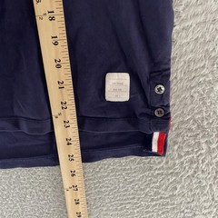 Thom Browne Ringer Shirt Mens 2 / Medium Navy Blue Side Button Made In Japan Tee