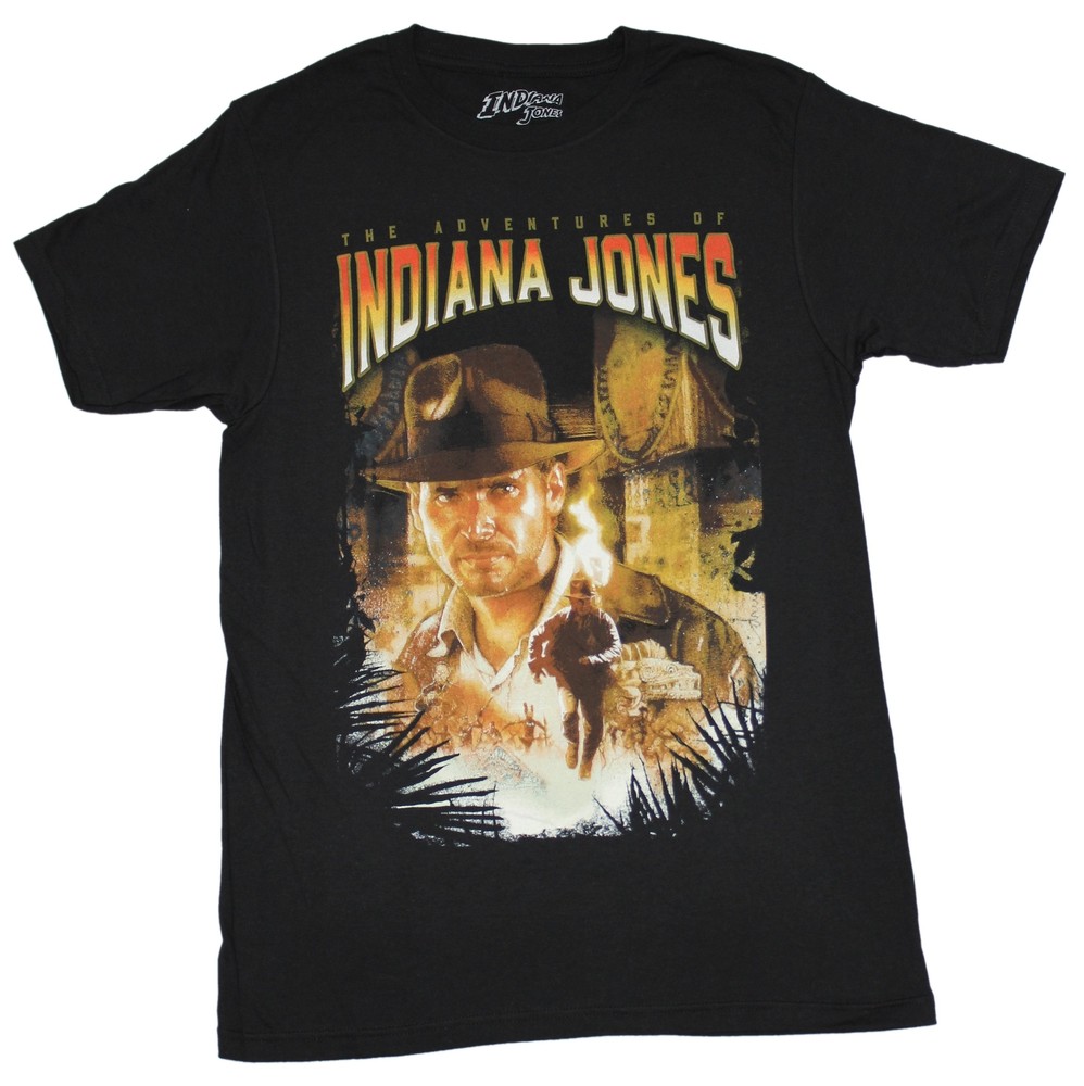 Indiana Jones New Adult T-Shirt – The Adventures Photo Collage