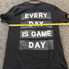 “Every Day Is Game Day” Graphic Tee T-shirt by Hype (L) Large Black