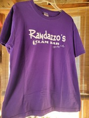 Randazzo’s Clam Bar Shirt Brooklyn New York Men’s Large T-shirt Purple L