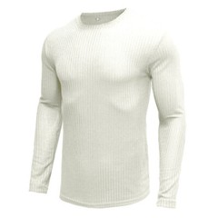 Zonbailon men’s t-shirt solid color breathable slim fit base shirt long sleeve