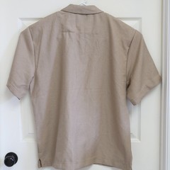 Zuma Beach Club Textured Fabric Men’s Shirt Size XL Tan Beige Linen Look NEW NWT