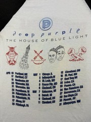 Vintage Deep Purple Band Shirt Size Large The House Of Blue Light Concert 80s