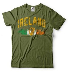 Mens Ireland Shirt Irish Patriotic Shirt Ireland National Flag Tee Irish Gifts