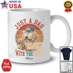 Custom Name Retro Dad Came Back Milk; Father’s Day Maltipoos Sunglasses T-Shirt