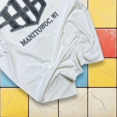 VTG Y2K Skull Harley Davidson Shirt Biker Motorcycle White Grunge Tank Top SZ XL