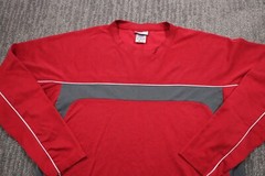 Reebok Vintage Y2K Skater Grunge Long Sleeve Wide Stripe Crew Shirt Men’s 2XL