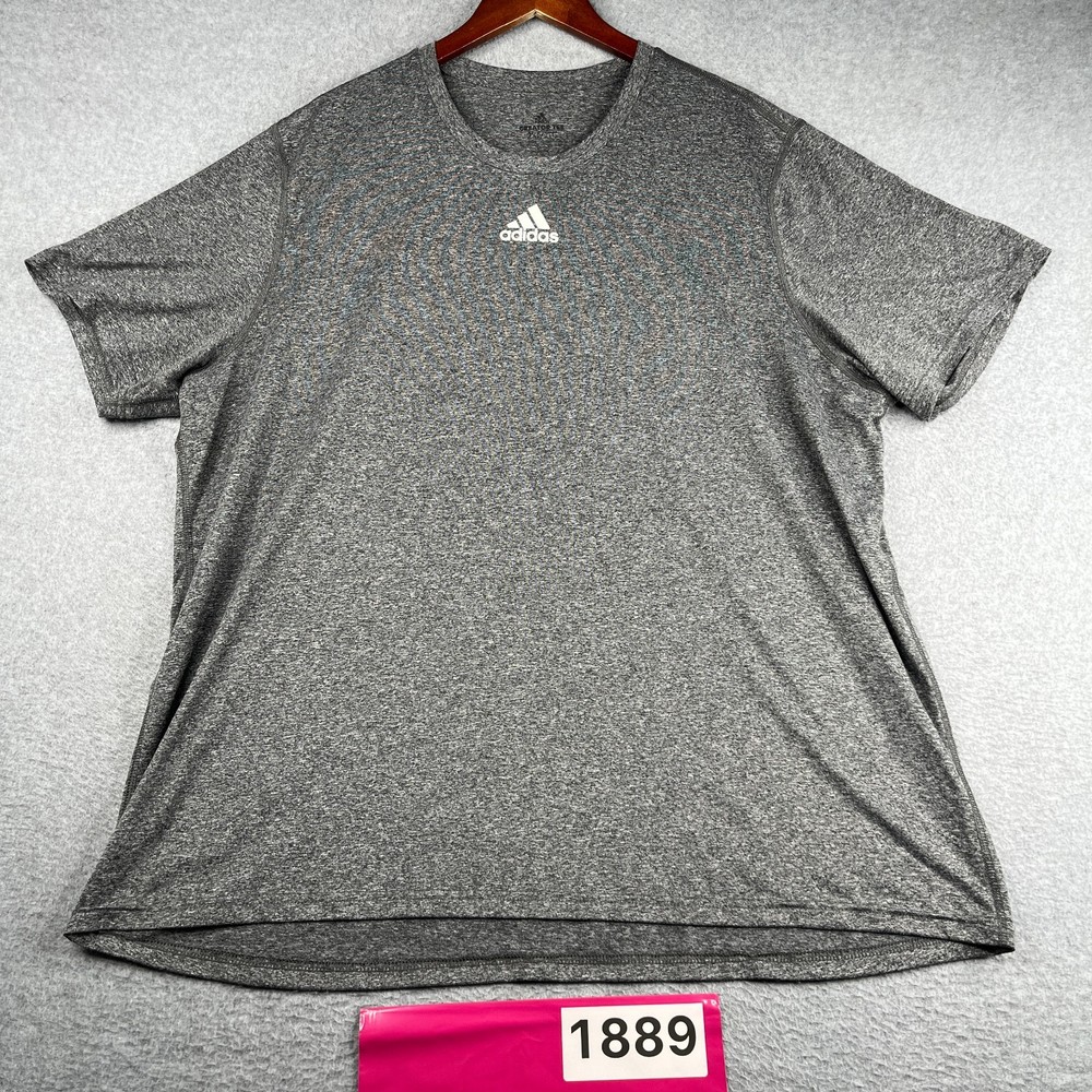 Adidas Creator TEE Shirt Gray Heather Logo Graphic Print Mens 2XL