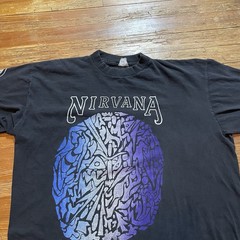 Vintage 90s Nirvana Roskilde Shirt Nevermind Tour Grunge Band Longsleeve