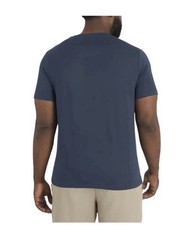 Quiksilver Men’s Blue Solid Crew Neck Short Sleeve Logo T-Shirt Size M