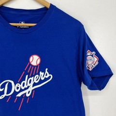 Fanatics Mens Los Angeles Dodgers MLB Graphic T-Shirt Royal Blue Size Medium