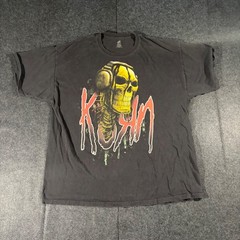 Korn Tour 2011 Shirt Mens 2XL Black Skull Graphic Band Tee Nu Metal Concert