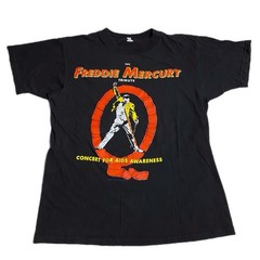 Vintage 90s Freddie Mercury Tribute Queen Concert T Shirt Size XL Rare
