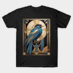 Art Deco Bird T-Shirt S-5XL Fast Shipping